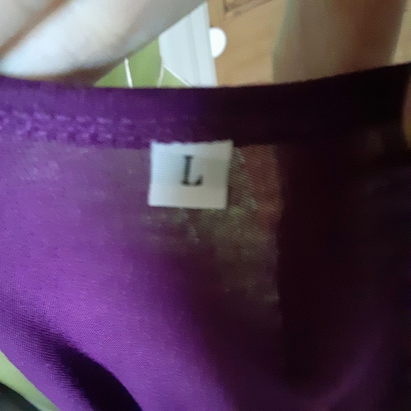 Purple Long Sleeve Mid Length Dress Size Large - Picture 9 of 11